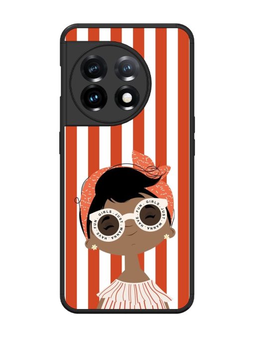 Girls Just Wanna Have Fun Glossy Soft Edge Case for Oneplus 11 (5G)