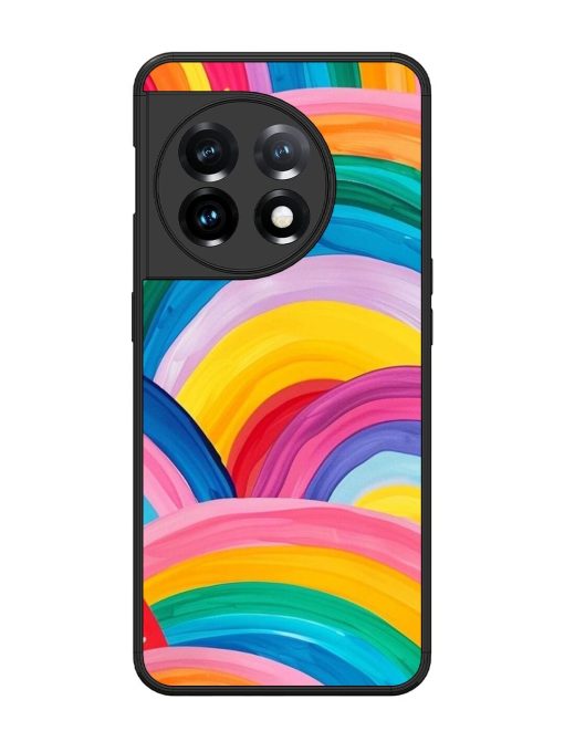 Rainbow Cascade Glossy Soft Edge Case for Oneplus 11 (5G)