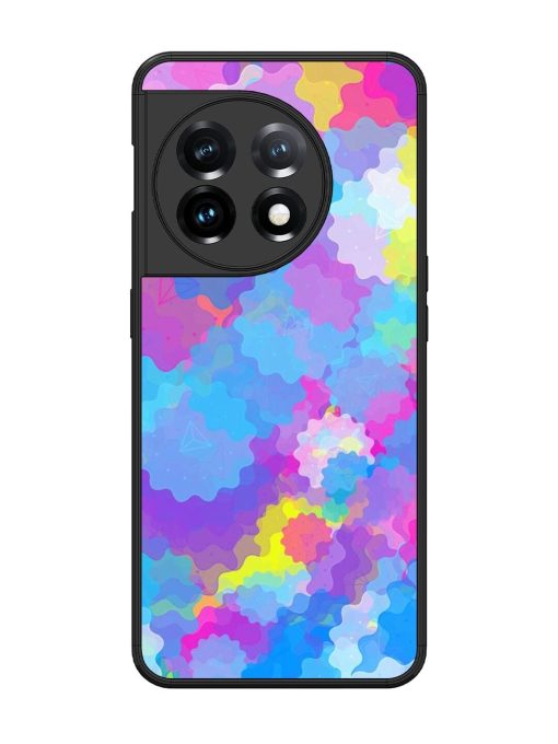 Psychedelic Cloud Burst Glossy Soft Edge Case for Oneplus 11 (5G)