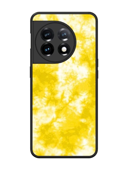 Golden Tie-Dye Twirl Glossy Soft Edge Case for Oneplus 11 (5G)