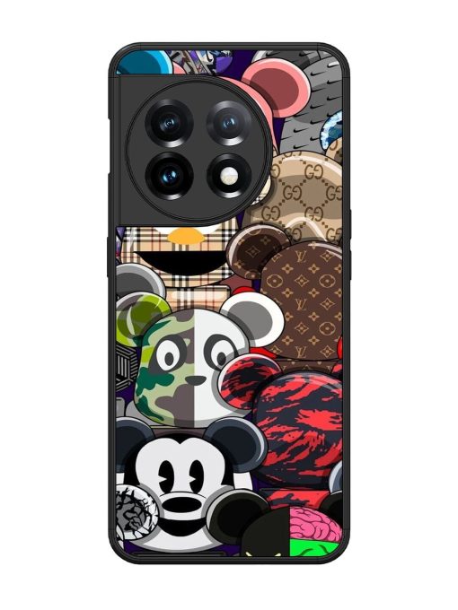 Streetwear Bearbrick Extravaganza Glossy Soft Edge Case for Oneplus 11 (5G)