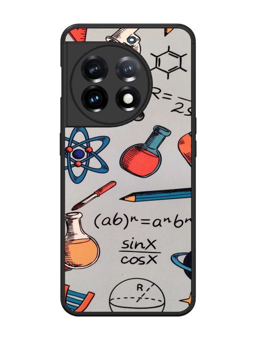 Science Doodle Delight Glossy Soft Edge Case for Oneplus 11 (5G)