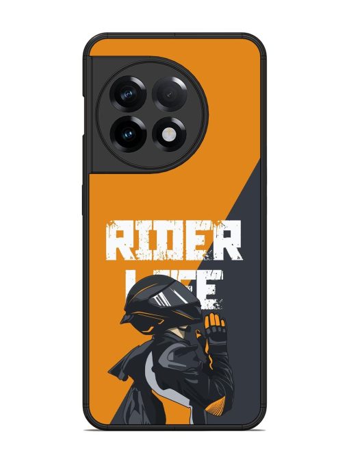 Ride Never Ends Glossy Soft Edge Case for Oneplus 11R (5G) Chachhi