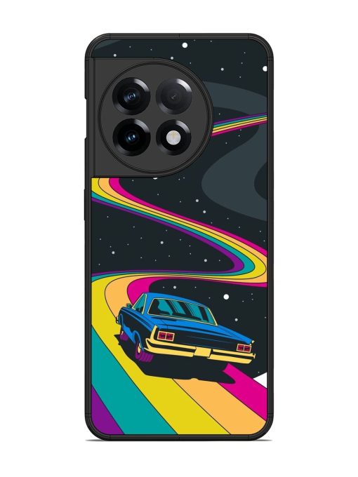 Rainbow Road Glossy Soft Edge Case for Oneplus 11R (5G) Chachhi