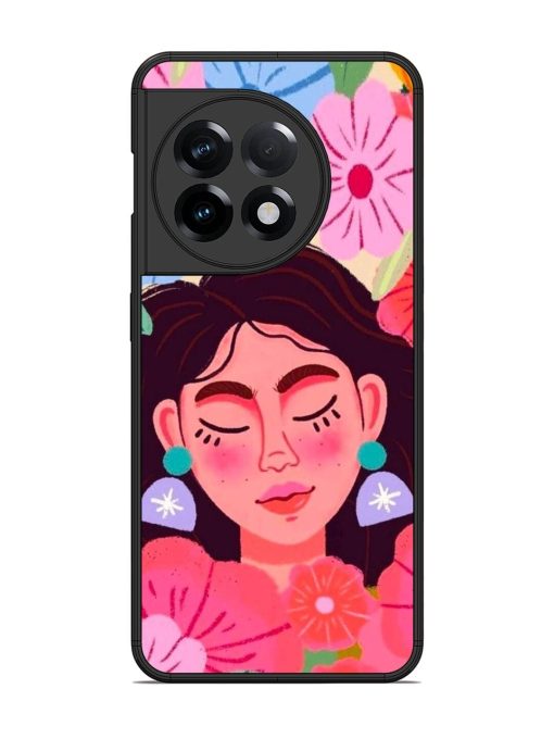 Blooming Serenity Glossy Soft Edge Case for Oneplus 11R (5G) Chachhi