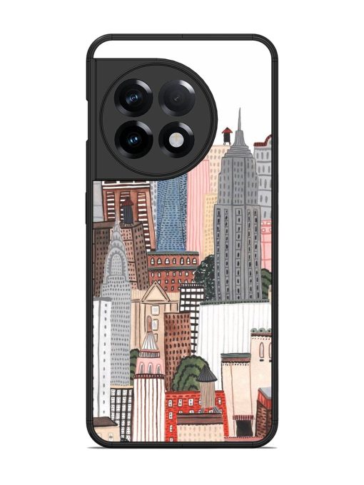 Cityscape Dreams Glossy Soft Edge Case for Oneplus 11R (5G) Chachhi