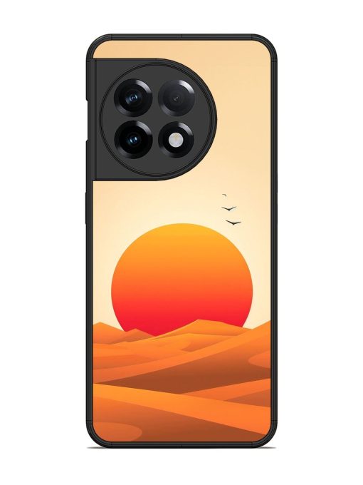 Desert Sunset Glossy Soft Edge Case for Oneplus 11R (5G) Chachhi