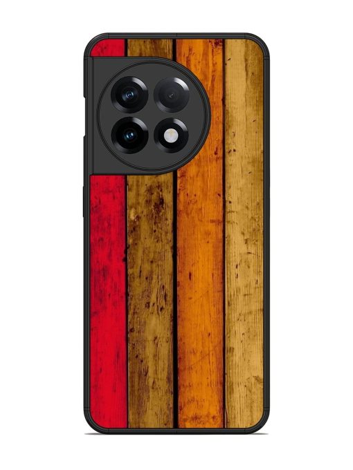 Colorful Woodgrain Glossy Soft Edge Case for Oneplus 11R (5G)