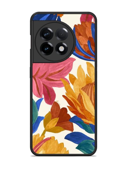 Blooming Tapestry Glossy Soft Edge Case for Oneplus 11R (5G) Chachhi