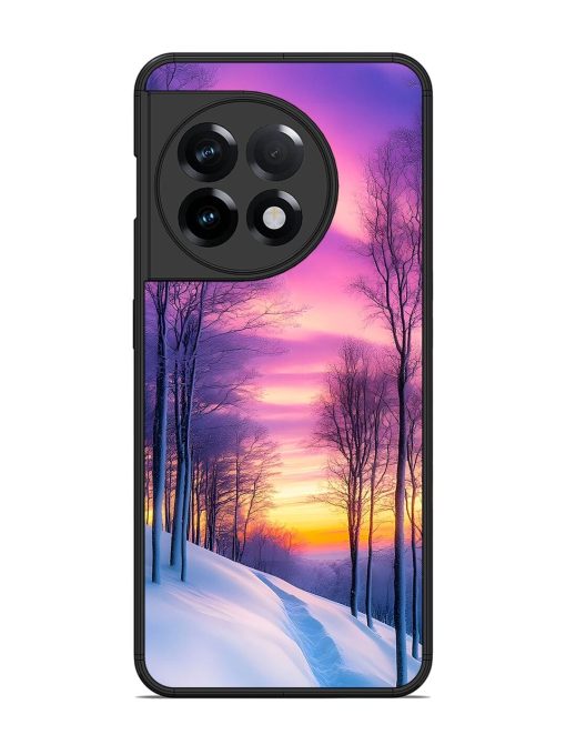 Winter'S Purple Haze Glossy Soft Edge Case for Oneplus 11R (5G)