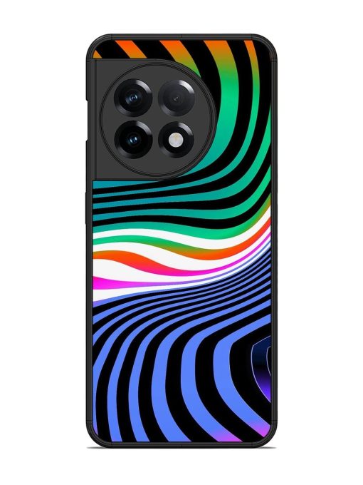 Psychedelic Waves Glossy Soft Edge Case for Oneplus 11R (5G) Chachhi