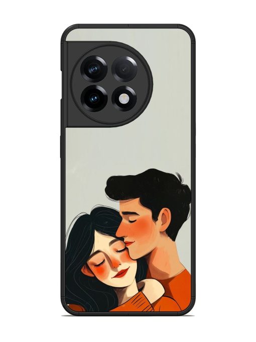 Craft Couples Glossy Soft Edge Case for Oneplus 11R (5G) Chachhi