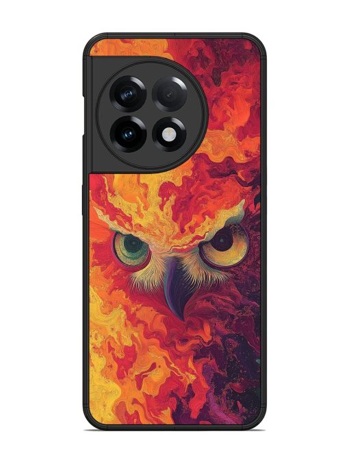 Fiery Owl Glossy Soft Edge Case for Oneplus 11R (5G) Chachhi