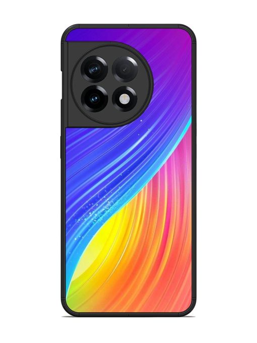 Neon Swirl Glossy Soft Edge Case for Oneplus 11R (5G) Chachhi