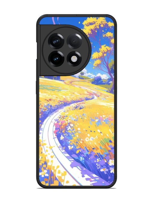 Vibrant Spring Meadow Glossy Soft Edge Case for Oneplus 11R (5G) Chachhi