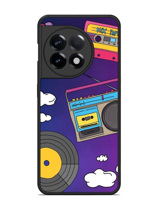 Retro Vibes Glossy Soft Edge Case for Oneplus 11R (5G) Chachhi