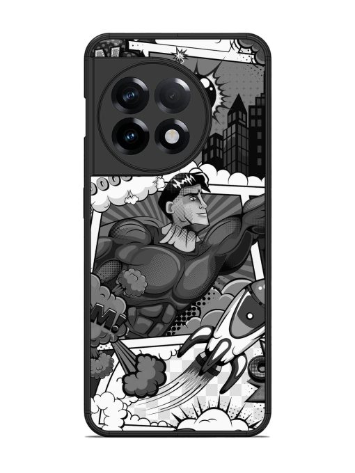 Comic Book Chaos Glossy Soft Edge Case for Oneplus 11R (5G) Chachhi