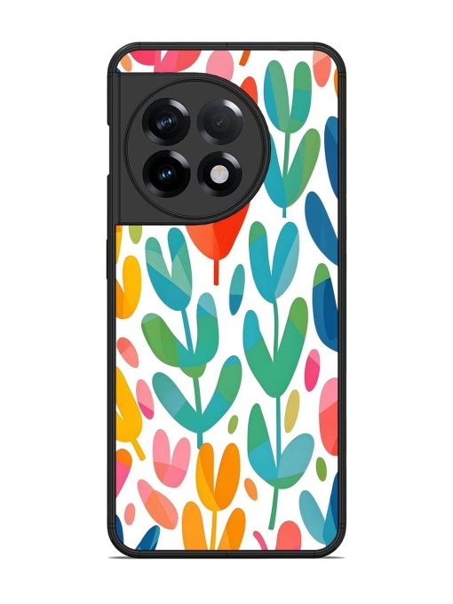 Rainbow Of Blooms Glossy Soft Edge Case for Oneplus 11R (5G) Chachhi