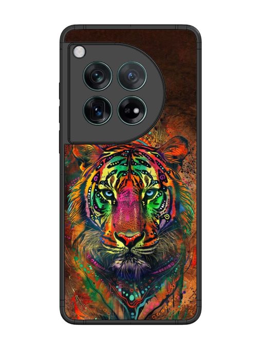 Cosmic Tiger Glossy Soft Edge Case for Oneplus 12 (5G) Chachhi