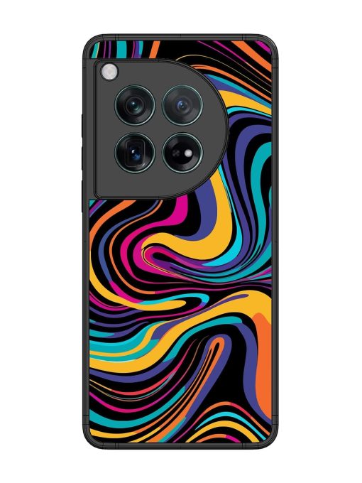 Psychedelic Swirl Glossy Soft Edge Case for Oneplus 12 (5G) Chachhi