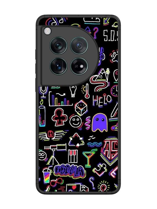 Neon Doodle Glossy Soft Edge Case for Oneplus 12 (5G)