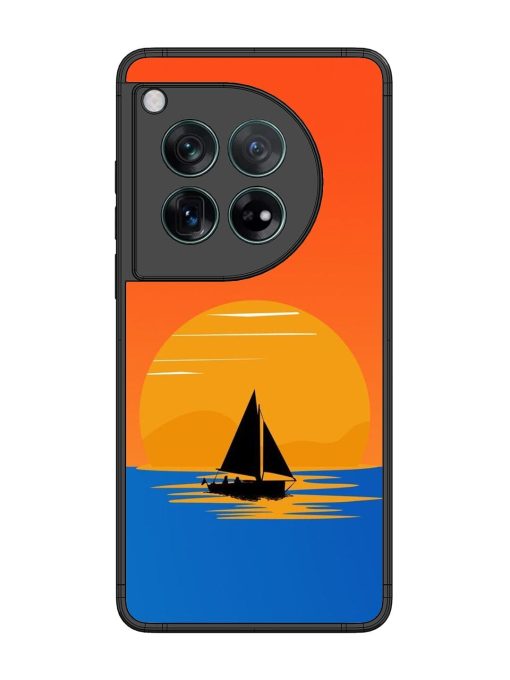 Sunset Sail Glossy Soft Edge Case for Oneplus 12 (5G)