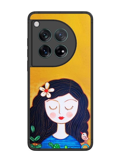 Girl Illustration Glossy Soft Edge Case for Oneplus 12 (5G) Chachhi