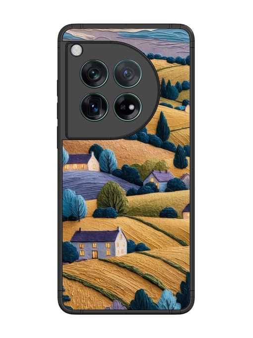 Rolling Hilltop Haven Glossy Soft Edge Case for Oneplus 12 (5G) Chachhi