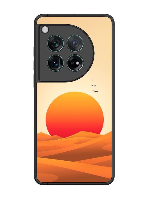 Desert Sunset Glossy Soft Edge Case for Oneplus 12 (5G) Chachhi