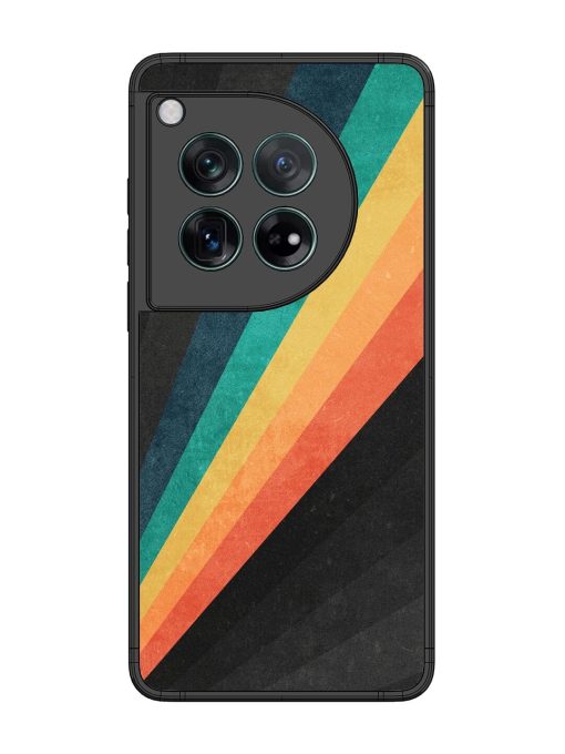 Retro Spectrum Glossy Soft Edge Case for Oneplus 12 (5G) Chachhi