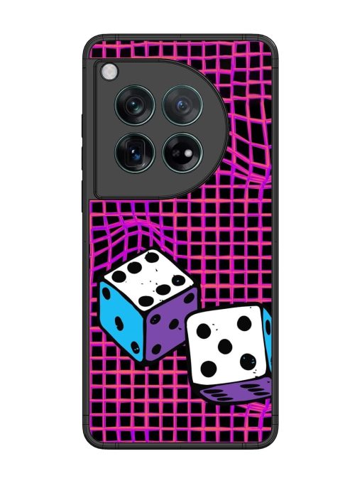 Glitched Dice Glossy Soft Edge Case for Oneplus 12 (5G) Chachhi