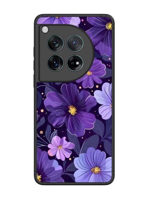 Purple Paradise Glossy Soft Edge Case for Oneplus 12 (5G) Chachhi