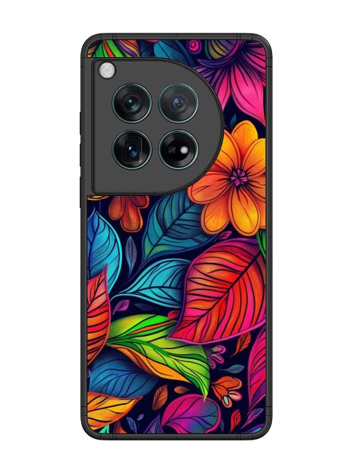 Rainbow Of Blooms Glossy Soft Edge Case for Oneplus 12 (5G) Chachhi