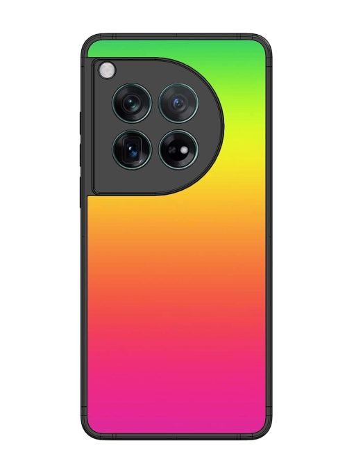 Rainbow Gradient Glossy Soft Edge Case for Oneplus 12 (5G) Chachhi