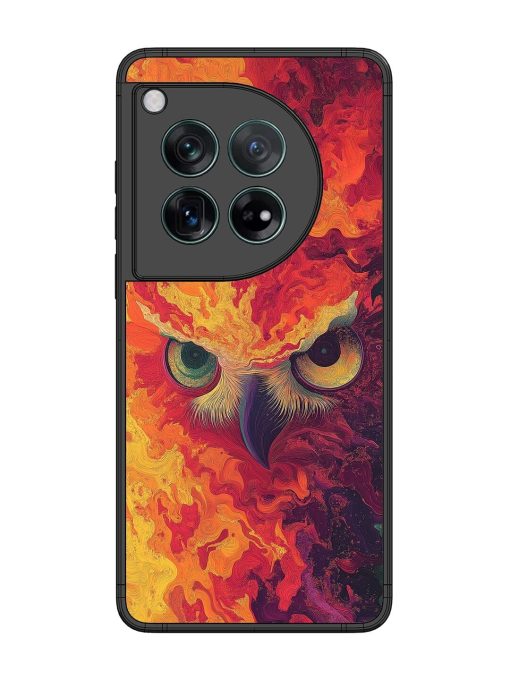 Fiery Owl Glossy Soft Edge Case for Oneplus 12 (5G) Chachhi