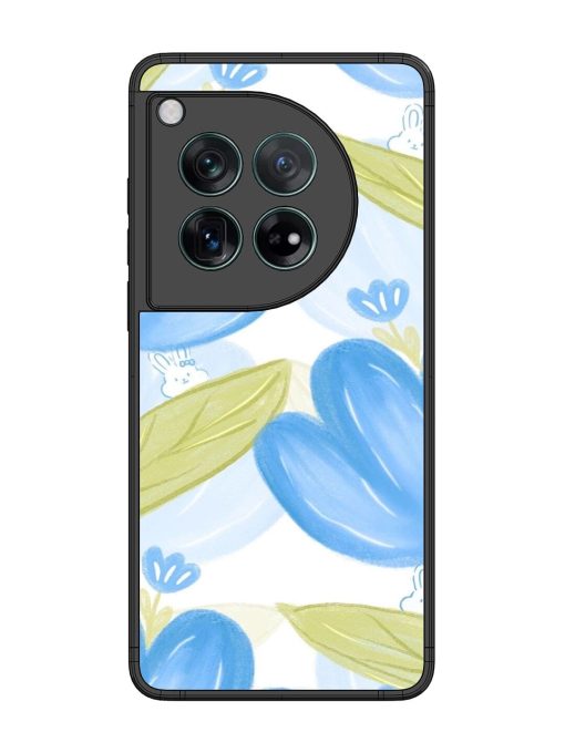 Bunny'S Blue Garden Glossy Soft Edge Case for Oneplus 12 (5G)