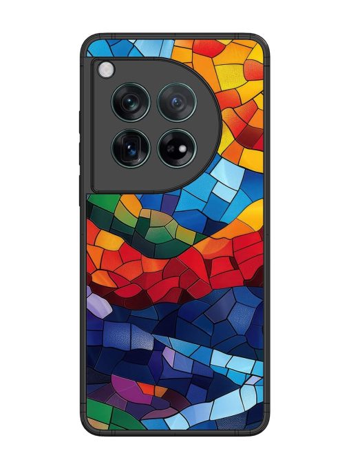 Mosaic Sunset Glossy Soft Edge Case for Oneplus 12 (5G) Chachhi