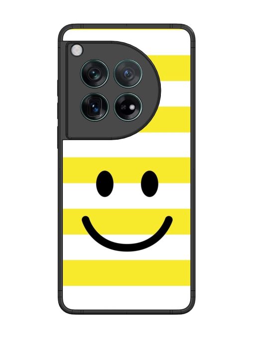 Smiling Stripes Glossy Soft Edge Case for Oneplus 12 (5G) Chachhi