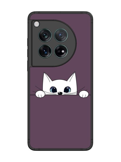 Peek-A-Boo Kitty Glossy Soft Edge Case for Oneplus 12 (5G) Chachhi