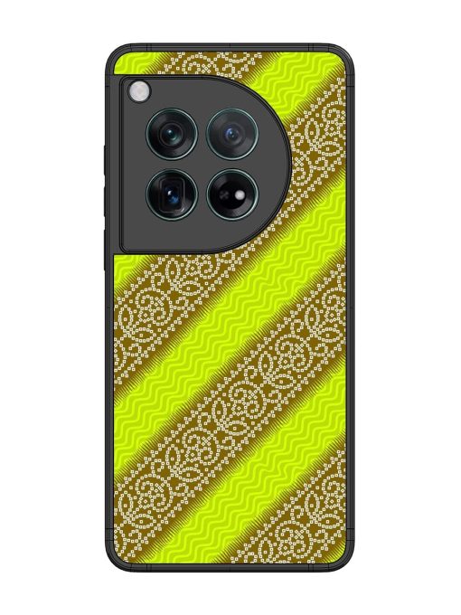 Golden Bandana Bliss Glossy Soft Edge Case for Oneplus 12 (5G) Chachhi