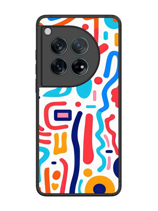 Whimsical Doodle Chaos Glossy Soft Edge Case for Oneplus 12 (5G) Chachhi