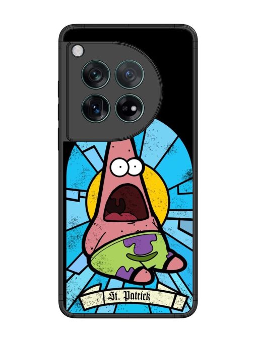 St. Patrick'S Day Stained Glass Patrick Star Glossy Soft Edge Case for Oneplus 12 (5G)