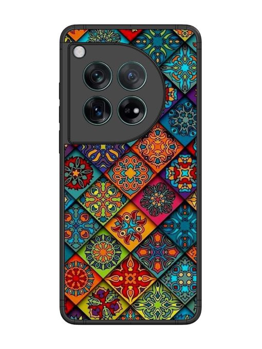 Patchwork Mandala Mosaic Glossy Soft Edge Case for Oneplus 12 (5G) Chachhi