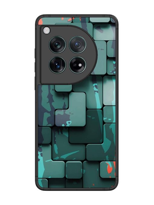 Abstract Geometric Mosaic Glossy Soft Edge Case for Oneplus 12 (5G) Chachhi