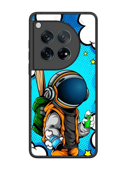 Space Graffiti Artist Glossy Soft Edge Case for Oneplus 12 (5G) Chachhi