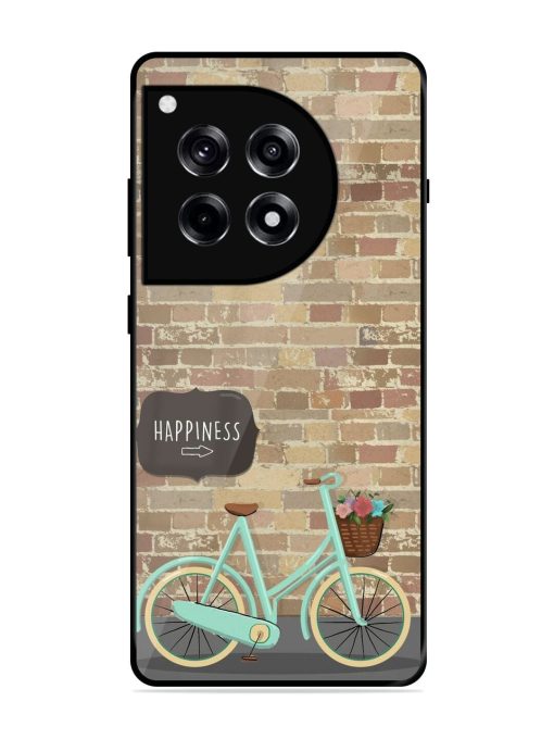 Pedaling Towards Happiness Glossy Soft Edge Case for Oneplus 12R (5G)