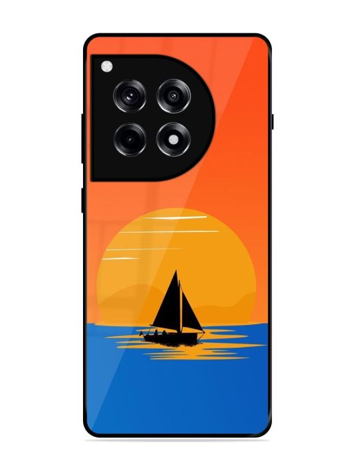 Sunset Sail Glossy Soft Edge Case for Oneplus 12R (5G)