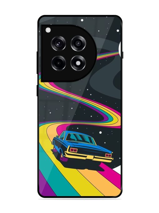 Rainbow Road Glossy Soft Edge Case for Oneplus 12R (5G)