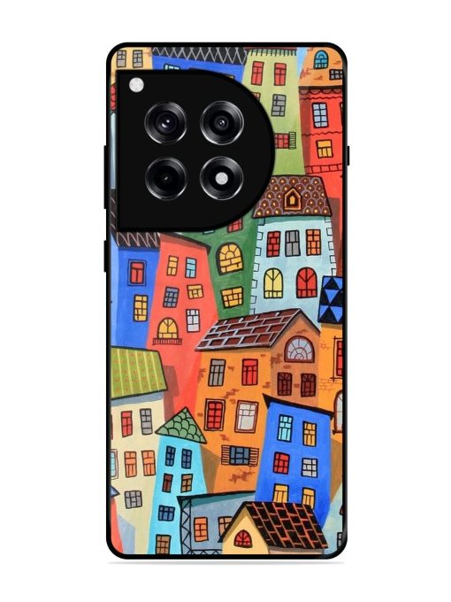 Rainbow House Glossy Soft Edge Case for Oneplus 12R (5G)