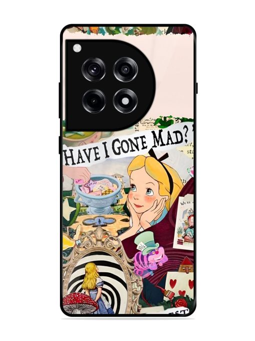 Mad Hatter'S Collage Glossy Soft Edge Case for Oneplus 12R (5G)